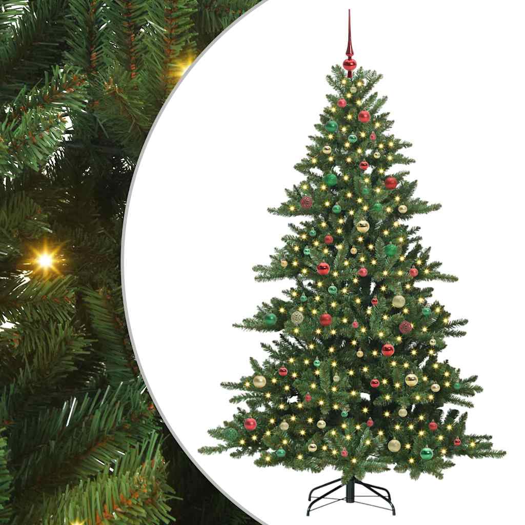 Műanyag Hajtogatós Karácsonyfa 300 LED-del 210 cm PVC