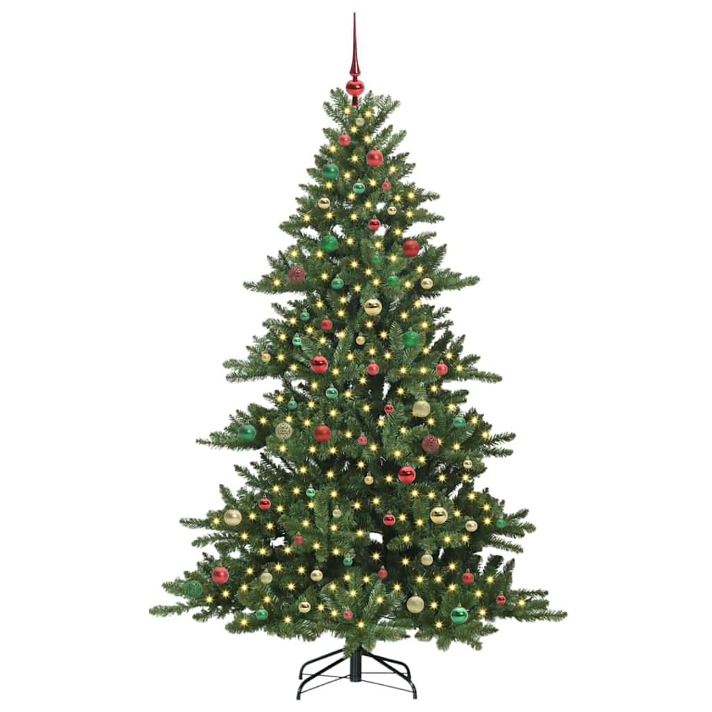 Műanyag Hajtogatós Karácsonyfa 300 LED-del 210 cm PVC