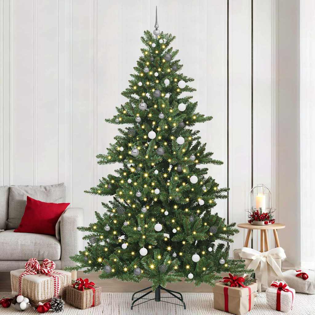Műanyag Hajtogatós Karácsonyfa 300 LED-del 240 cm PVC