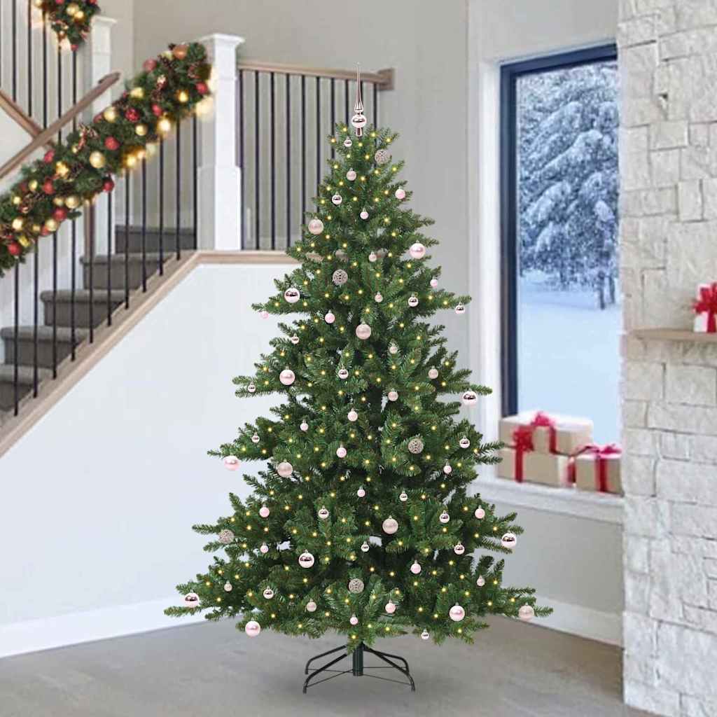 Műanyag Hajtogatós Karácsonyfa 300 LED-del 240 cm PVC