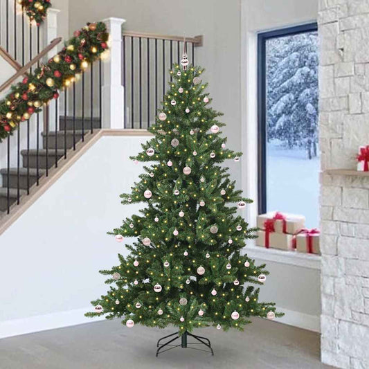 Műanyag Hajtogatós Karácsonyfa 300 LED-del 240 cm PVC