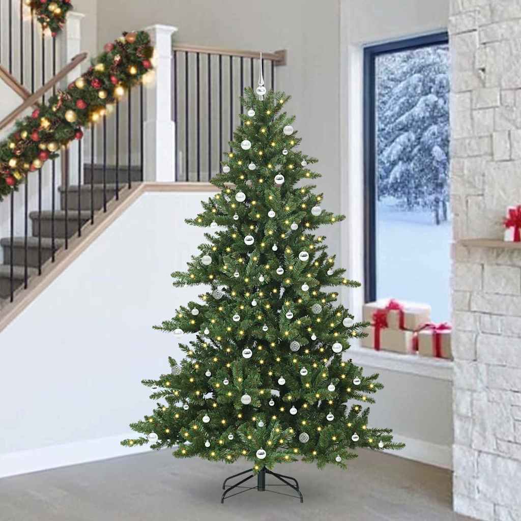 Műanyag Hajtogatós Karácsonyfa 300 LED-del 240 cm PVC
