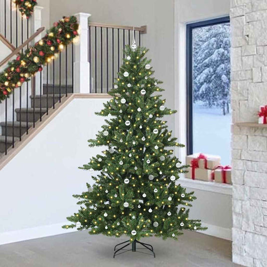 Műanyag Hajtogatós Karácsonyfa 300 LED-del 240 cm PVC