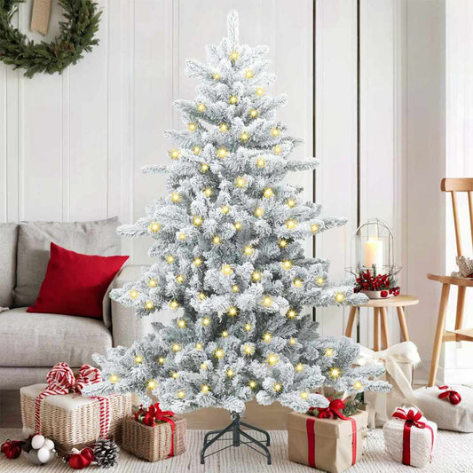 Műanyag Hajtogatós Karácsonyfa 150 LED-del 150 cm PVC