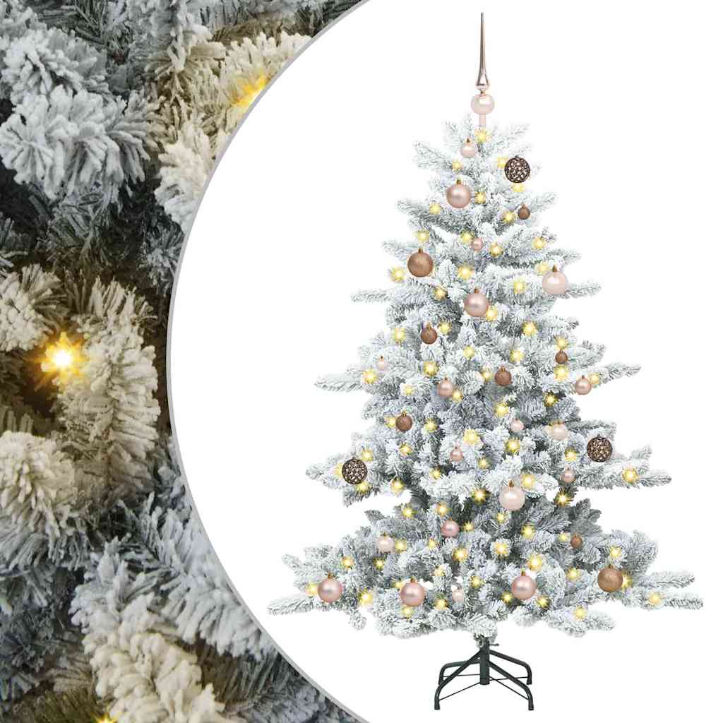 Műanyag Hajtogatós Karácsonyfa 150 LED-del 150 cm PVC
