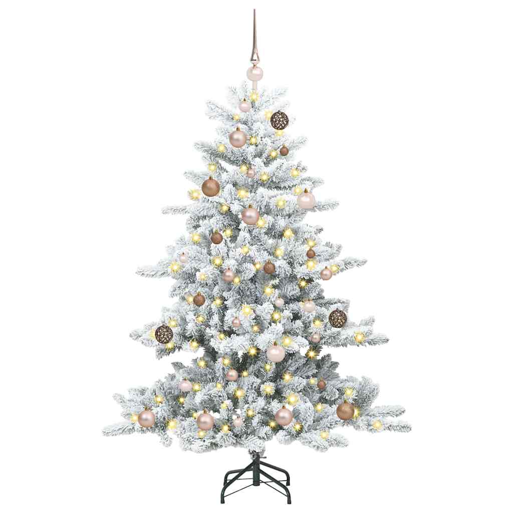 Műanyag Hajtogatós Karácsonyfa 150 LED-del 150 cm PVC