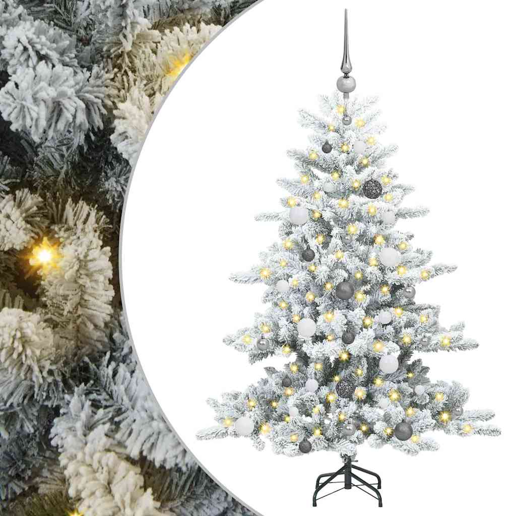 Műanyag Hajtogatós Karácsonyfa 150 LED-del 150 cm PVC