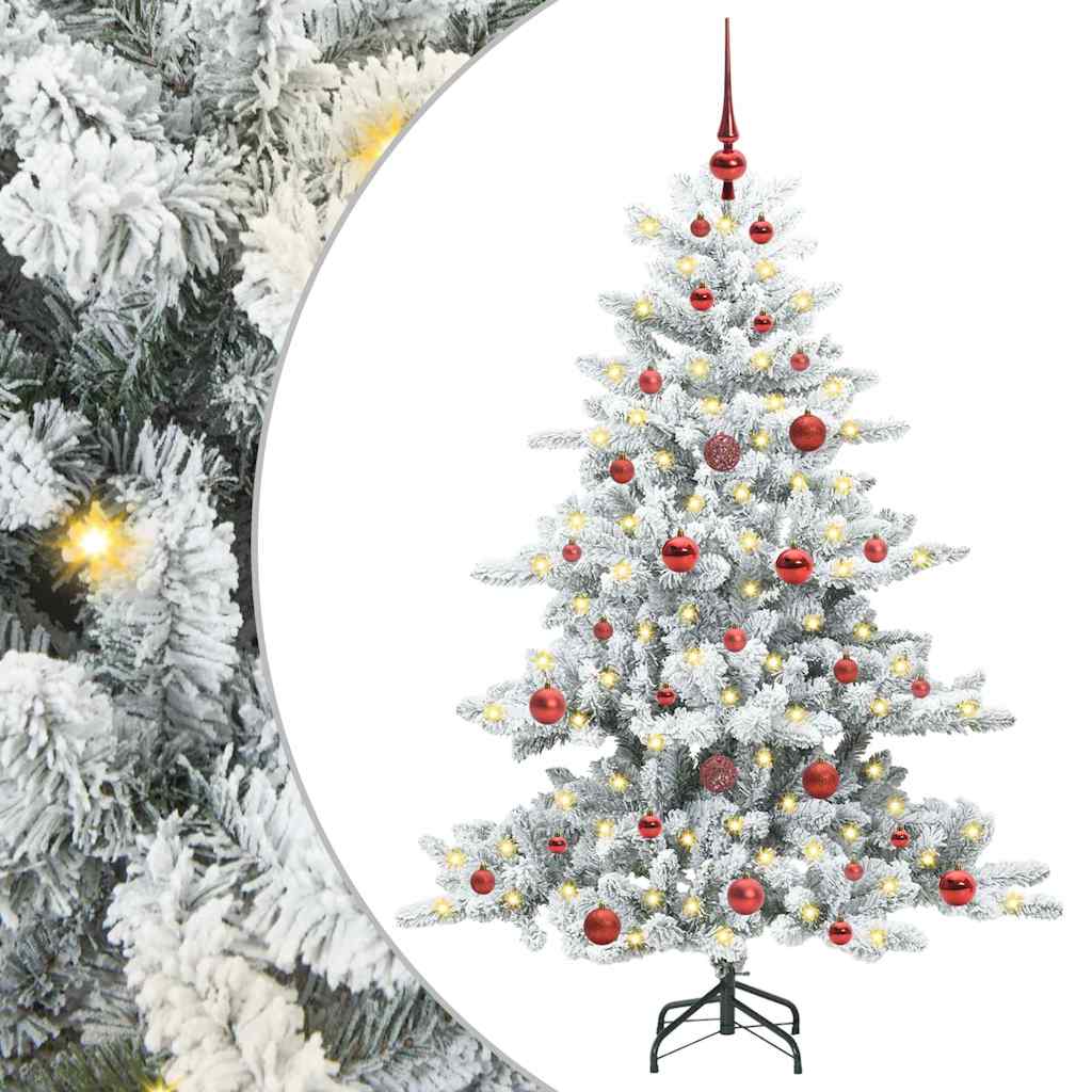 Műanyag Hajtogatós Karácsonyfa 150 LED-del 150 cm PVC