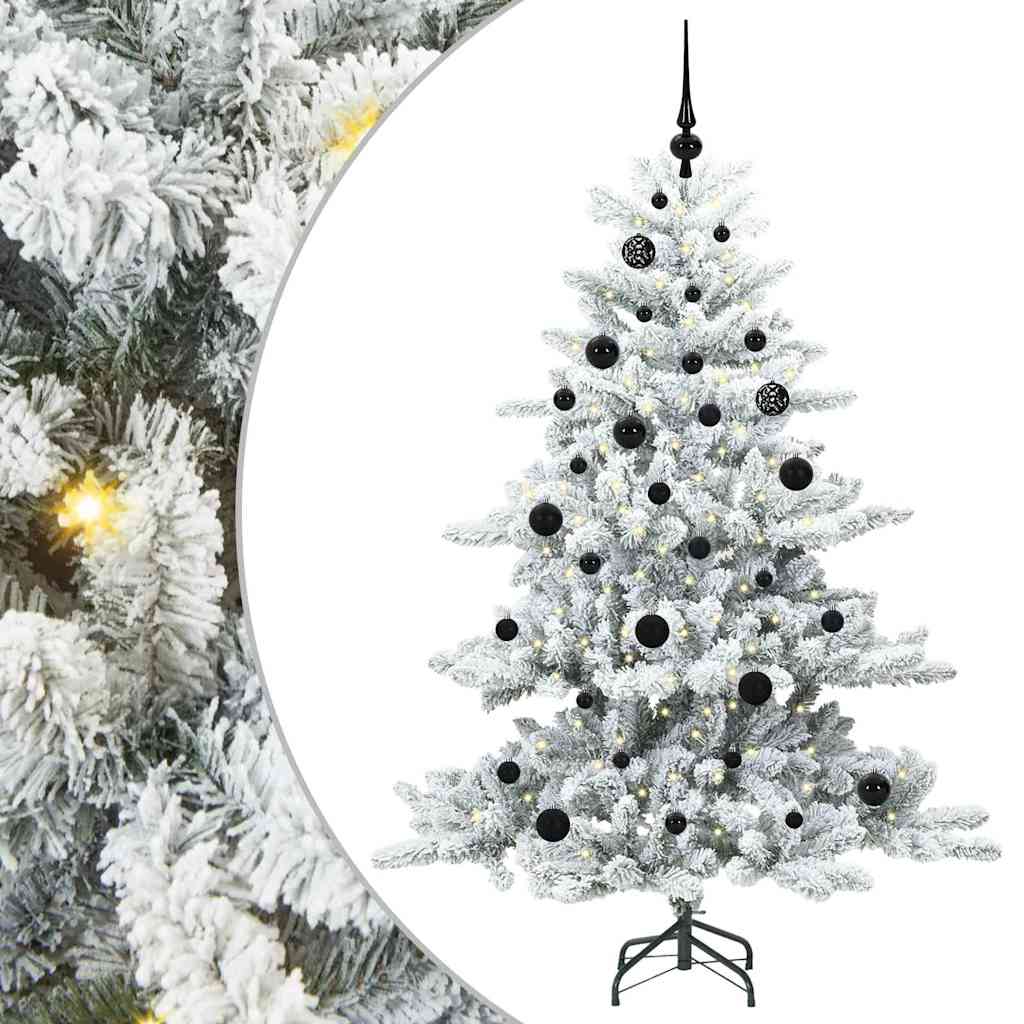 Műanyag Hajtogatós Karácsonyfa 150 LED-del 150 cm PVC