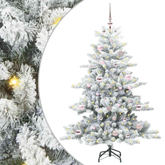 Műanyag Hajtogatós Karácsonyfa 150 LED-del 150 cm PVC