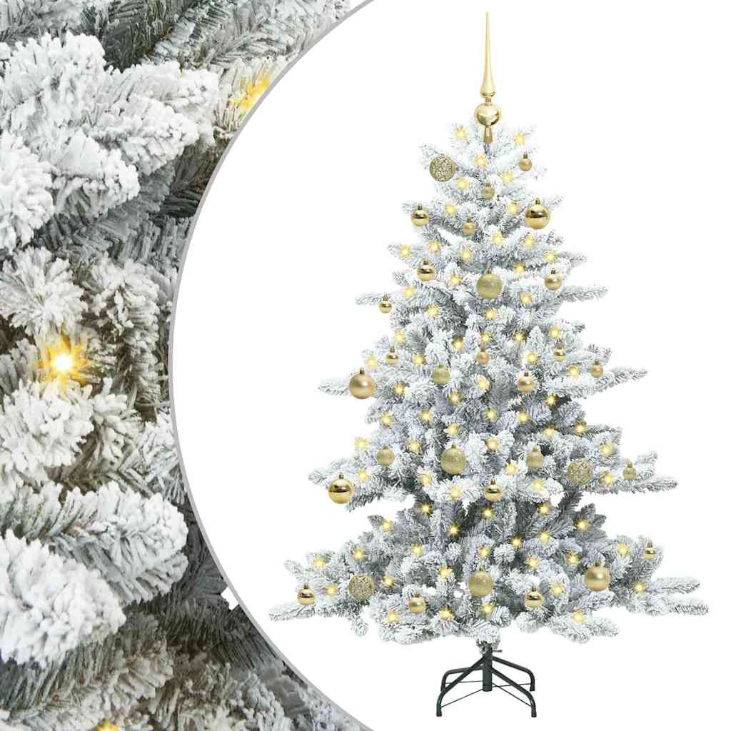 Műanyag Hajtogatós Karácsonyfa 150 LED-del 150 cm PVC