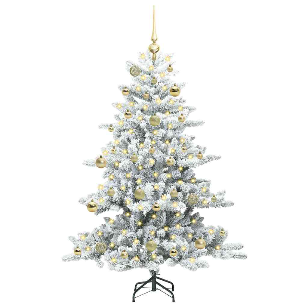 Műanyag Hajtogatós Karácsonyfa 150 LED-del 150 cm PVC