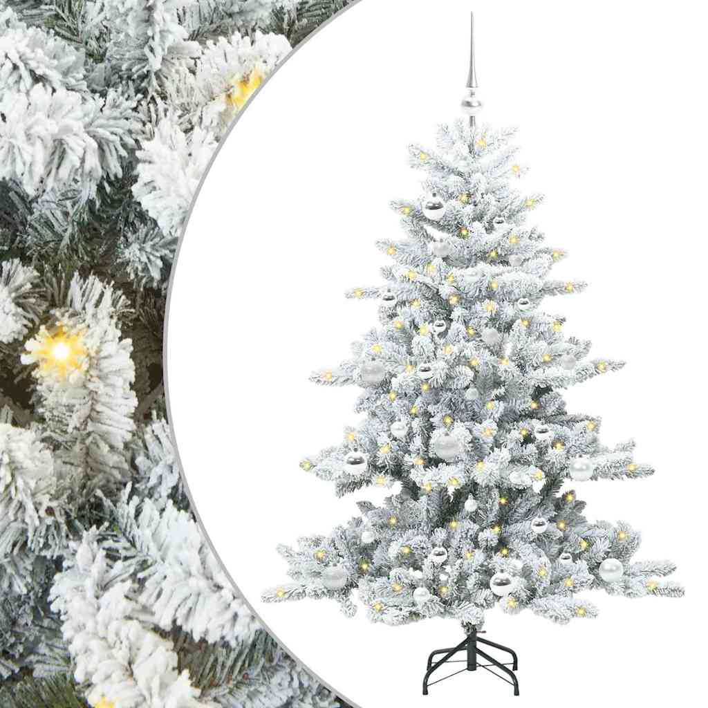 Műanyag Hajtogatós Karácsonyfa 150 LED-del 150 cm PVC