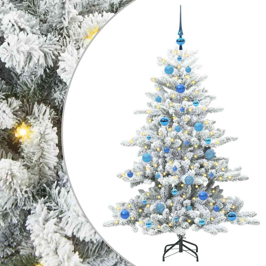 Műanyag Hajtogatós Karácsonyfa 150 LED-del 150 cm PVC