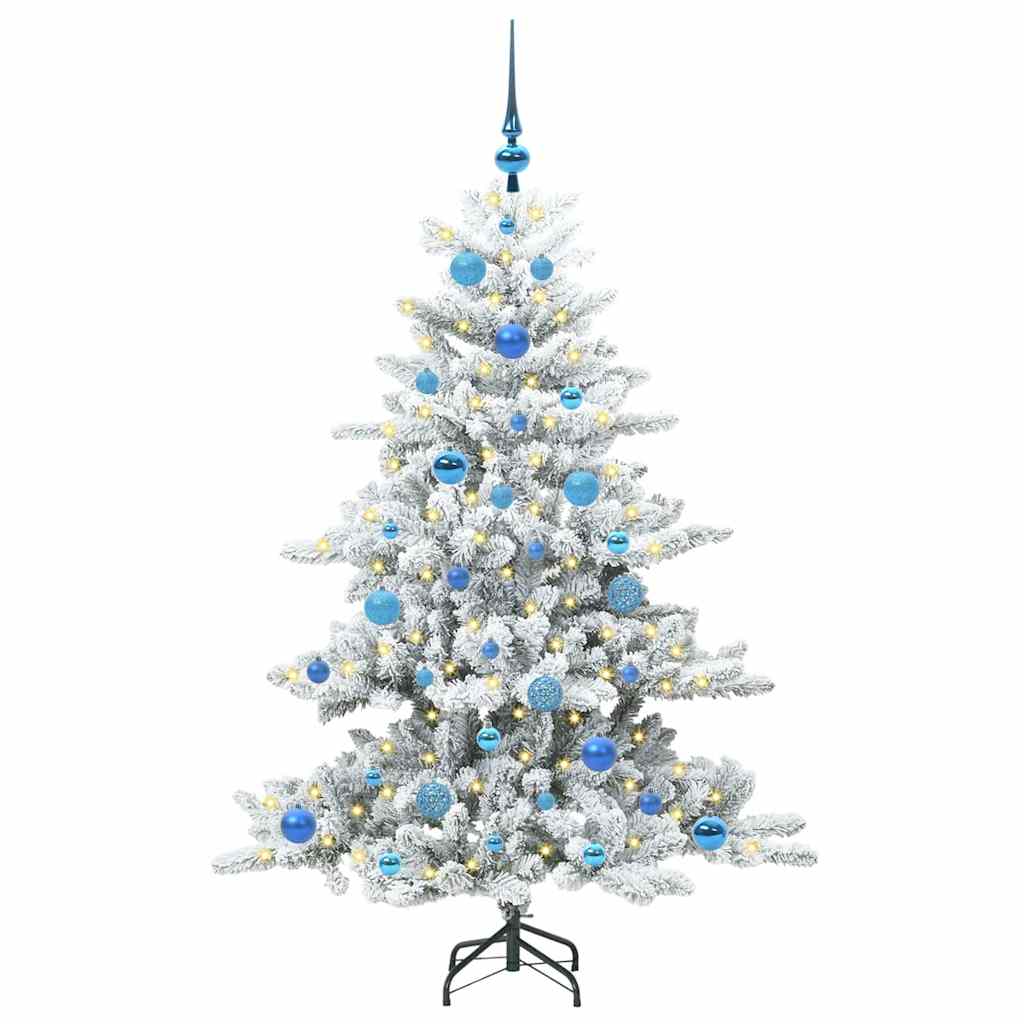 Műanyag Hajtogatós Karácsonyfa 150 LED-del 150 cm PVC