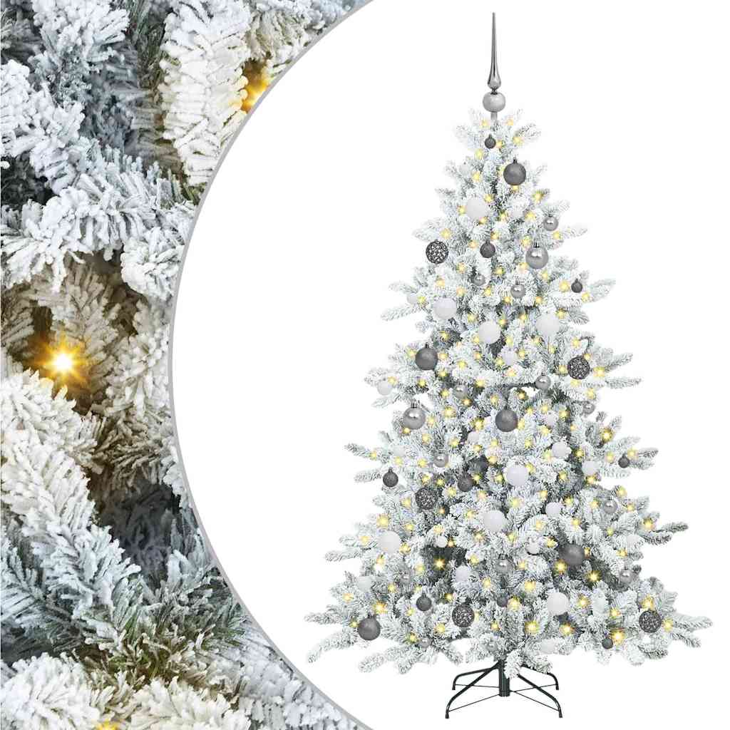 Műanyag Hajtogatós Karácsonyfa 300 LED-del 180 cm PVC