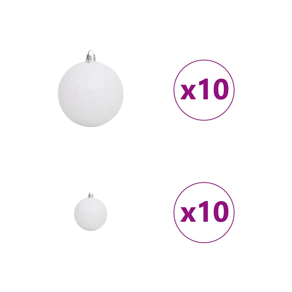 Műanyag Hajtogatós Karácsonyfa 300 LED-del 180 cm PVC