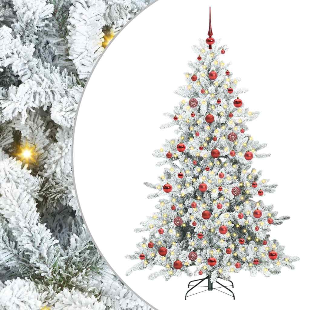 Műanyag Hajtogatós Karácsonyfa 300 LED-del 180 cm PVC