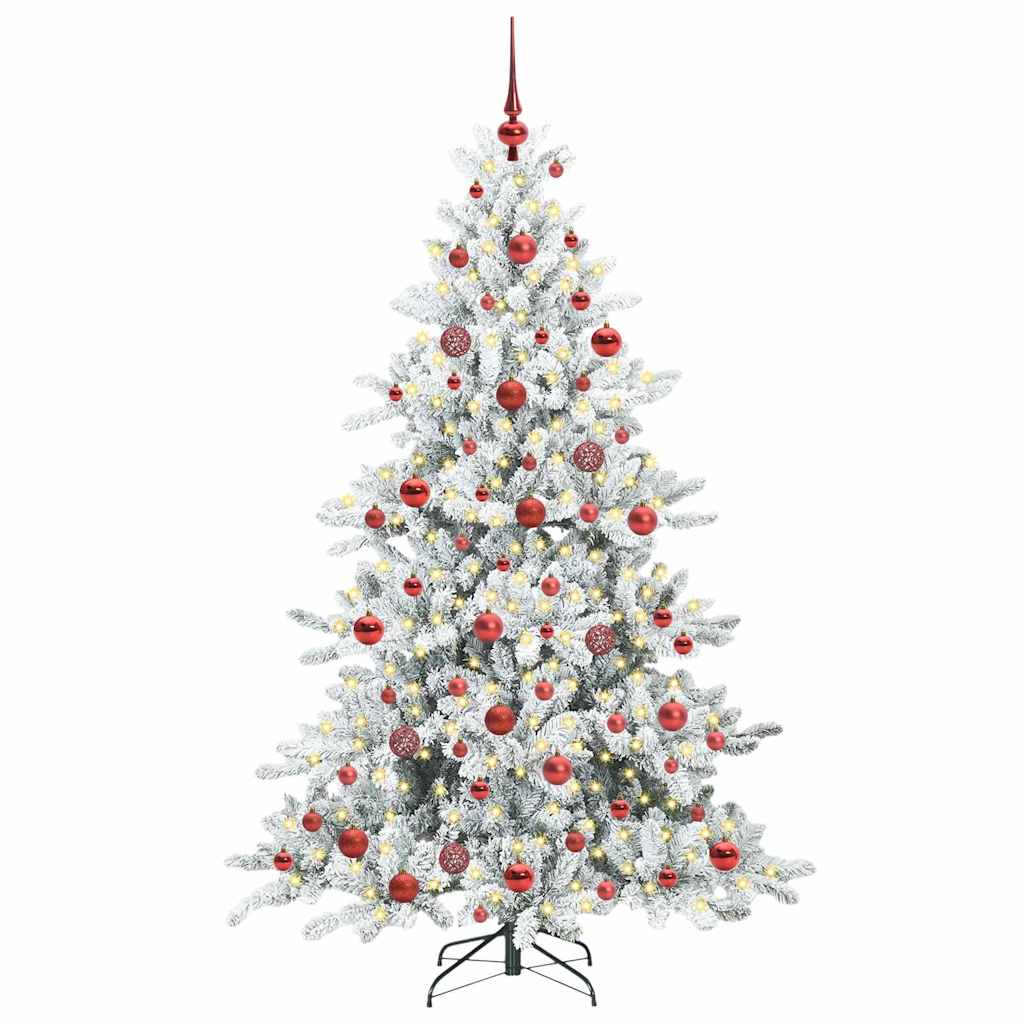 Műanyag Hajtogatós Karácsonyfa 300 LED-del 180 cm PVC