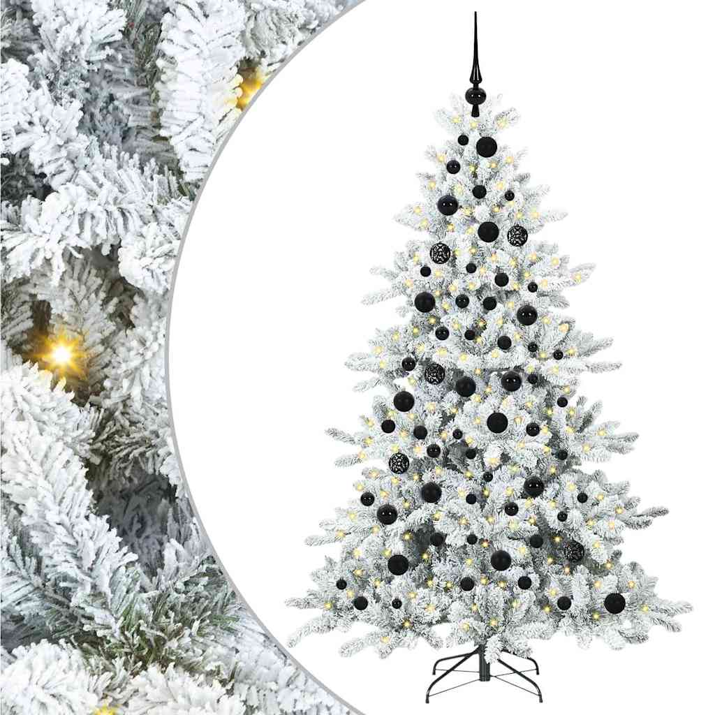 Műanyag Hajtogatós Karácsonyfa 300 LED-del 180 cm PVC