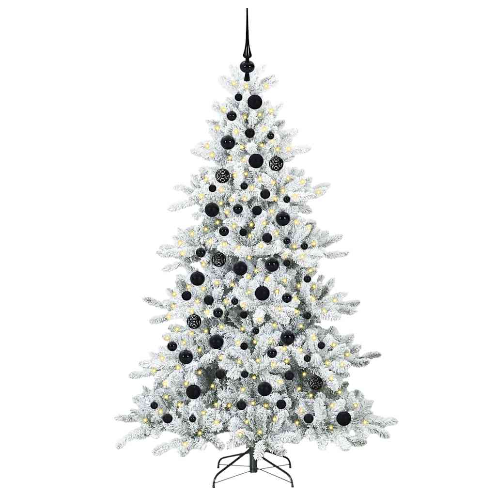 Műanyag Hajtogatós Karácsonyfa 300 LED-del 180 cm PVC