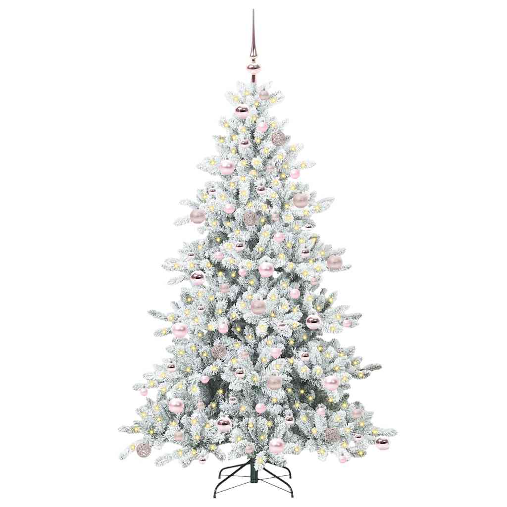 Műanyag Hajtogatós Karácsonyfa 300 LED-del 180 cm PVC