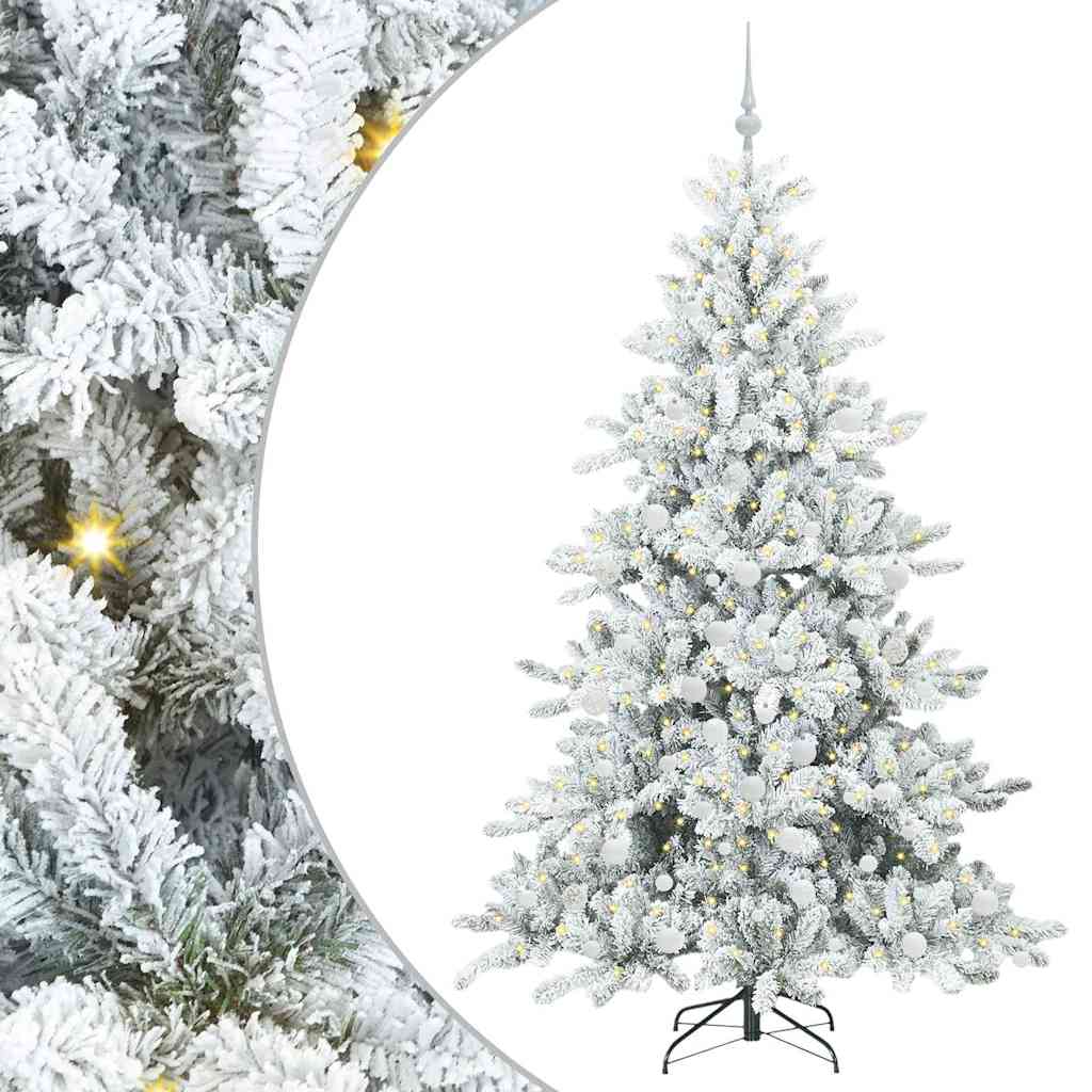 Műanyag Hajtogatós Karácsonyfa 300 LED-del 180 cm PVC