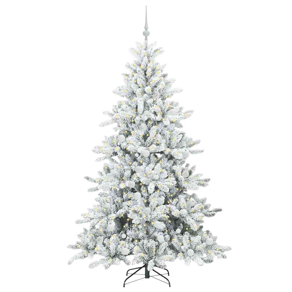 Műanyag Hajtogatós Karácsonyfa 300 LED-del 180 cm PVC