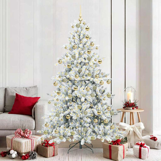 Műanyag Hajtogatós Karácsonyfa 300 LED-del 180 cm PVC