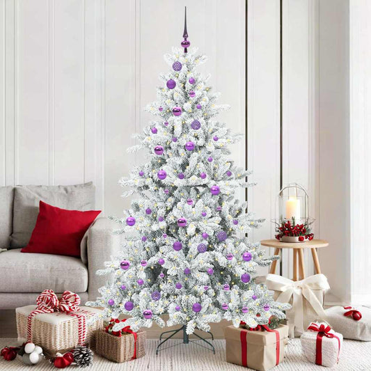 Műanyag Hajtogatós Karácsonyfa 300 LED-del 180 cm PVC