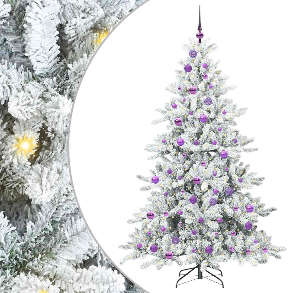 Műanyag Hajtogatós Karácsonyfa 300 LED-del 180 cm PVC
