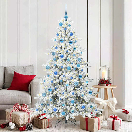 Műanyag Hajtogatós Karácsonyfa 300 LED-del 180 cm PVC