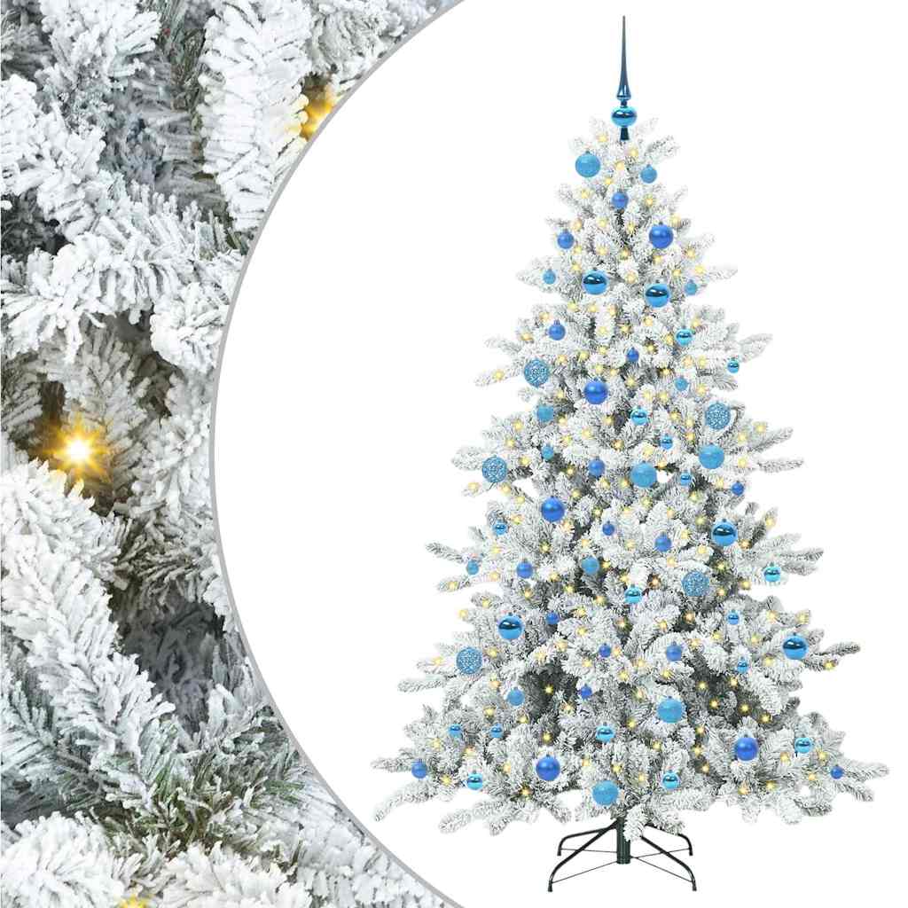 Műanyag Hajtogatós Karácsonyfa 300 LED-del 180 cm PVC