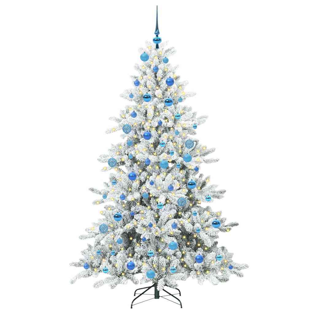 Műanyag Hajtogatós Karácsonyfa 300 LED-del 180 cm PVC