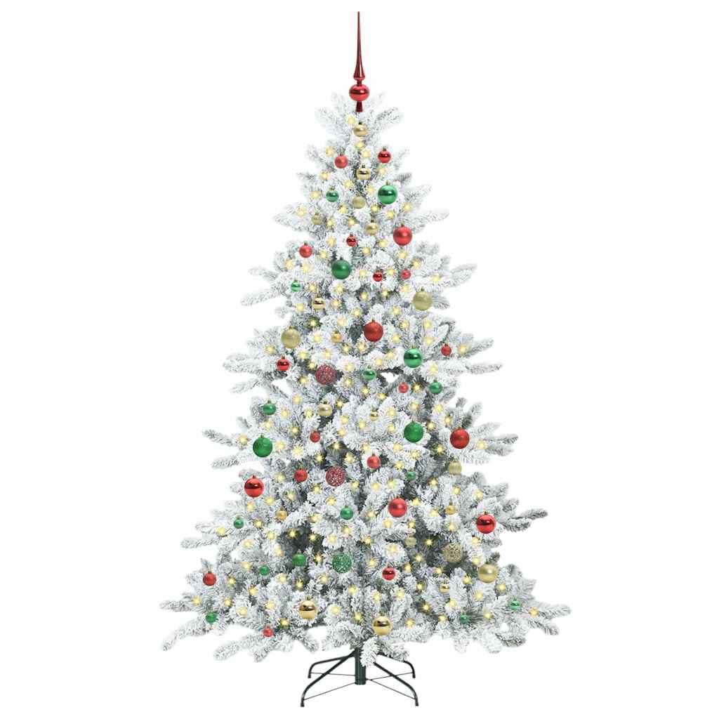 Műanyag Hajtogatós Karácsonyfa 300 LED-del 180 cm PVC