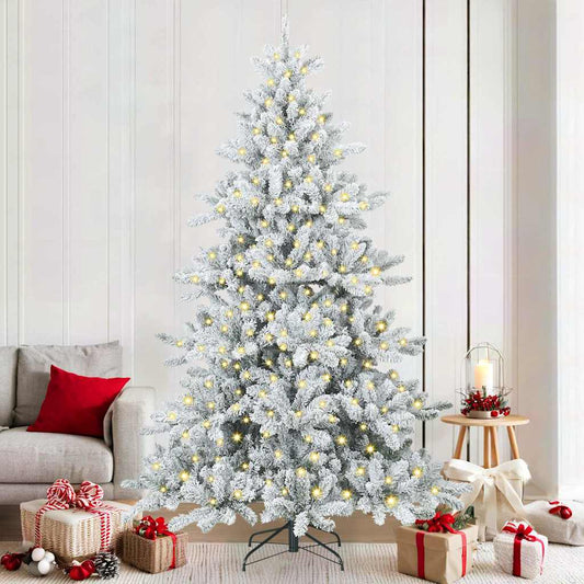 Műanyag Hajtogatós Karácsonyfa 300 LED-del 210 cm PVC