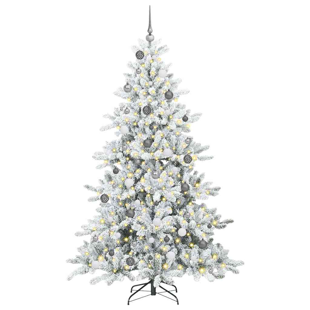 Műanyag Hajtogatós Karácsonyfa 300 LED-del 210 cm PVC