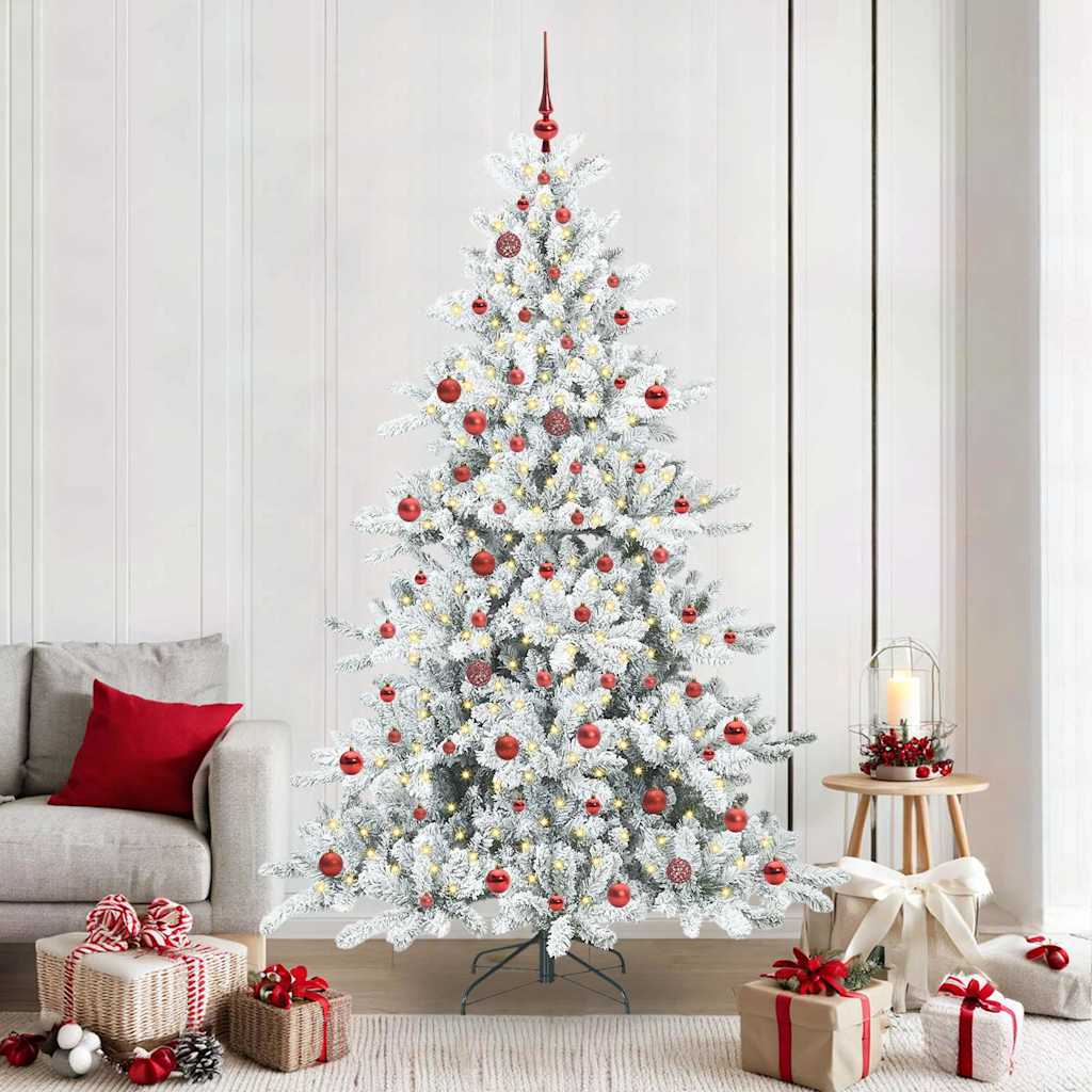 Műanyag Hajtogatós Karácsonyfa 300 LED-del 210 cm PVC