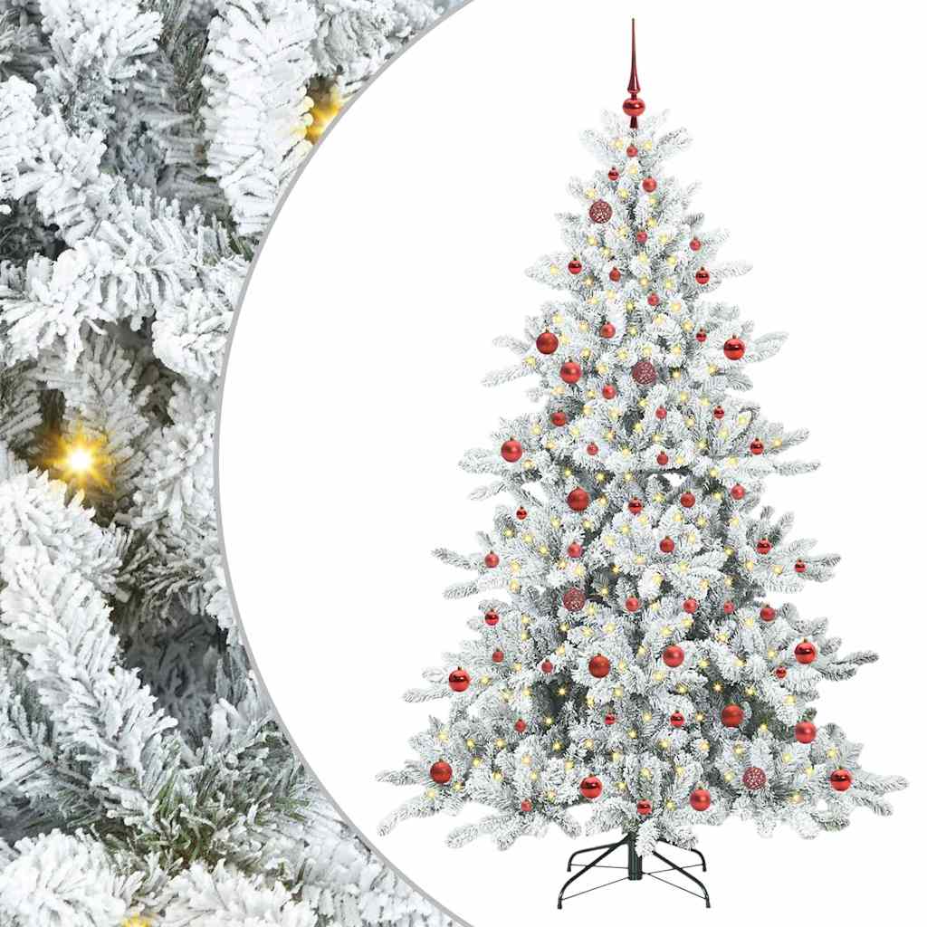 Műanyag Hajtogatós Karácsonyfa 300 LED-del 210 cm PVC
