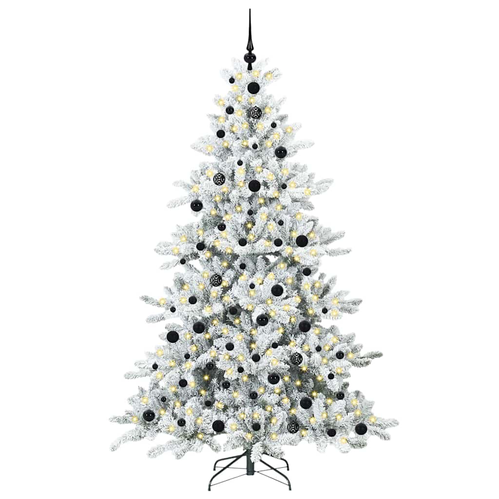 Műanyag Hajtogatós Karácsonyfa 300 LED-del 210 cm PVC