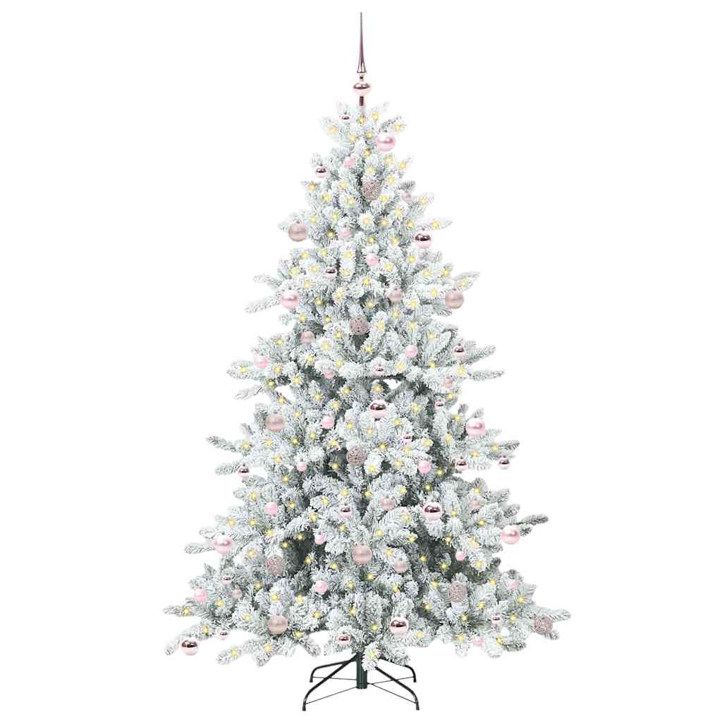 Műanyag Hajtogatós Karácsonyfa 300 LED-del 210 cm PVC