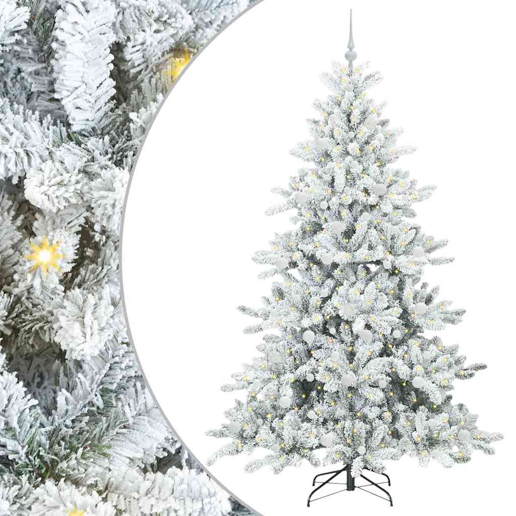 Műanyag Hajtogatós Karácsonyfa 300 LED-del 210 cm PVC