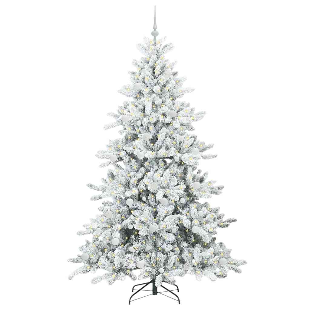 Műanyag Hajtogatós Karácsonyfa 300 LED-del 210 cm PVC