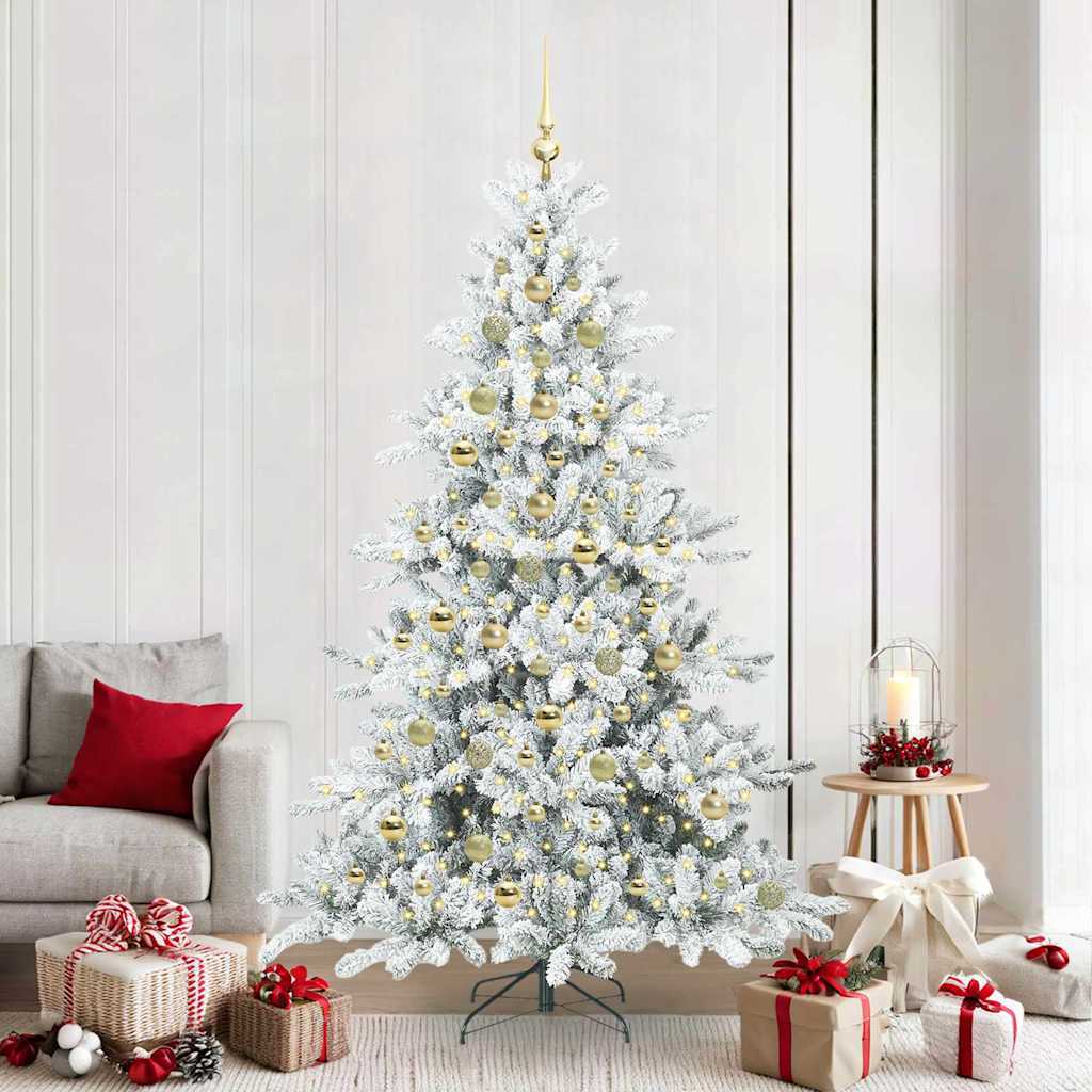 Műanyag Hajtogatós Karácsonyfa 300 LED-del 210 cm PVC