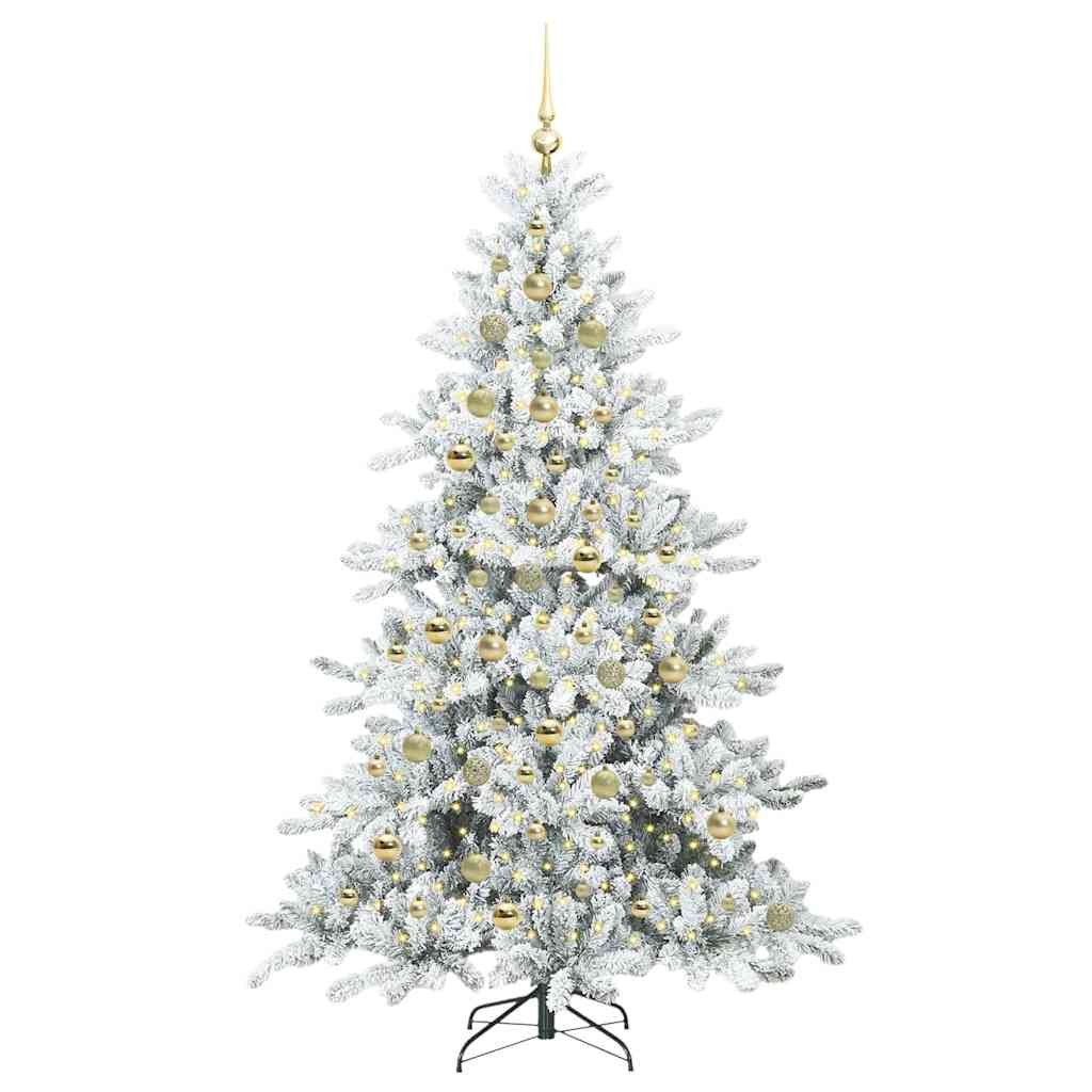 Műanyag Hajtogatós Karácsonyfa 300 LED-del 210 cm PVC