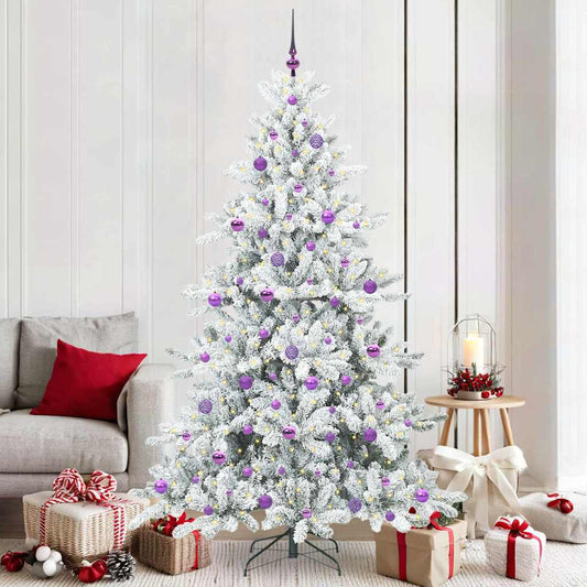 Műanyag Hajtogatós Karácsonyfa 300 LED-del 210 cm PVC