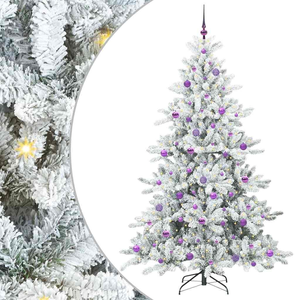 Műanyag Hajtogatós Karácsonyfa 300 LED-del 210 cm PVC