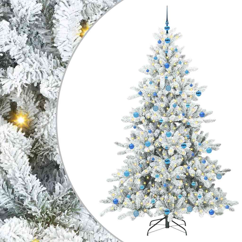 Műanyag Hajtogatós Karácsonyfa 300 LED-del 210 cm PVC