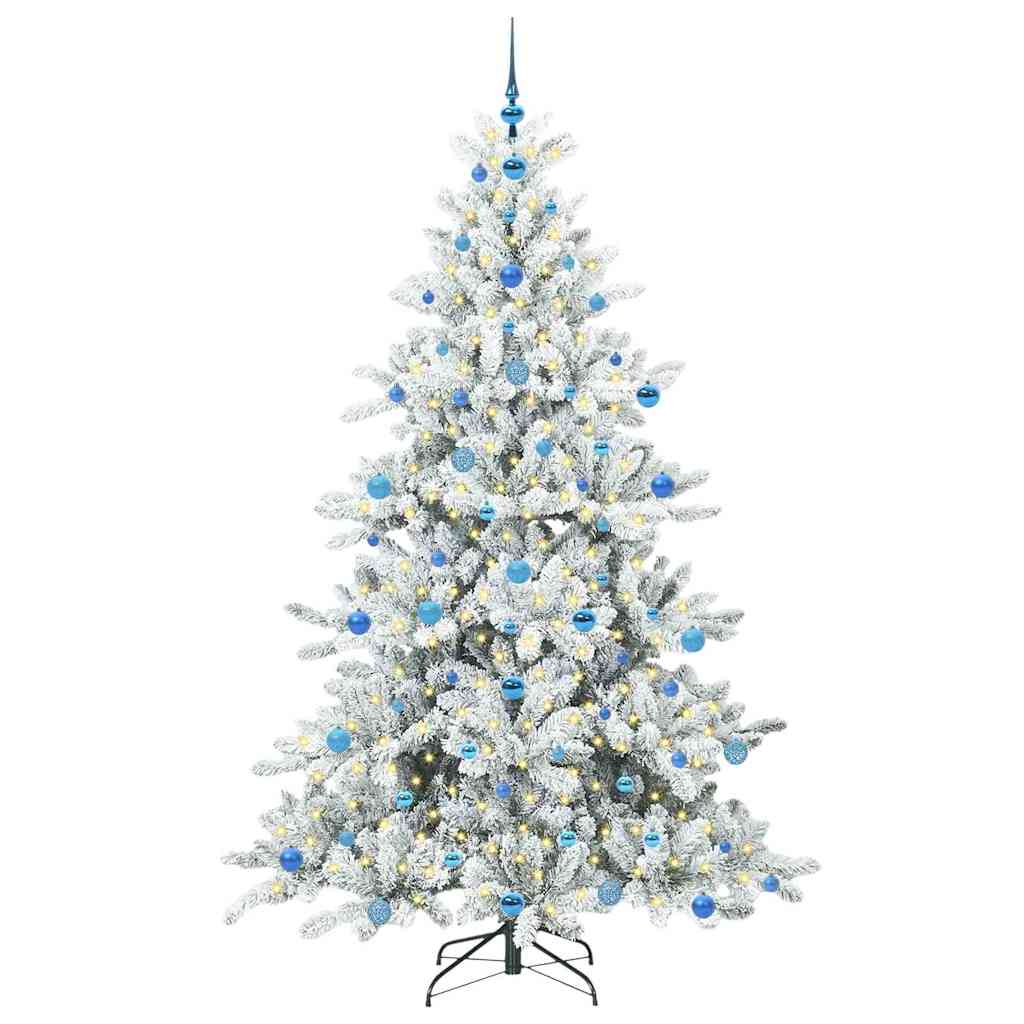Műanyag Hajtogatós Karácsonyfa 300 LED-del 210 cm PVC