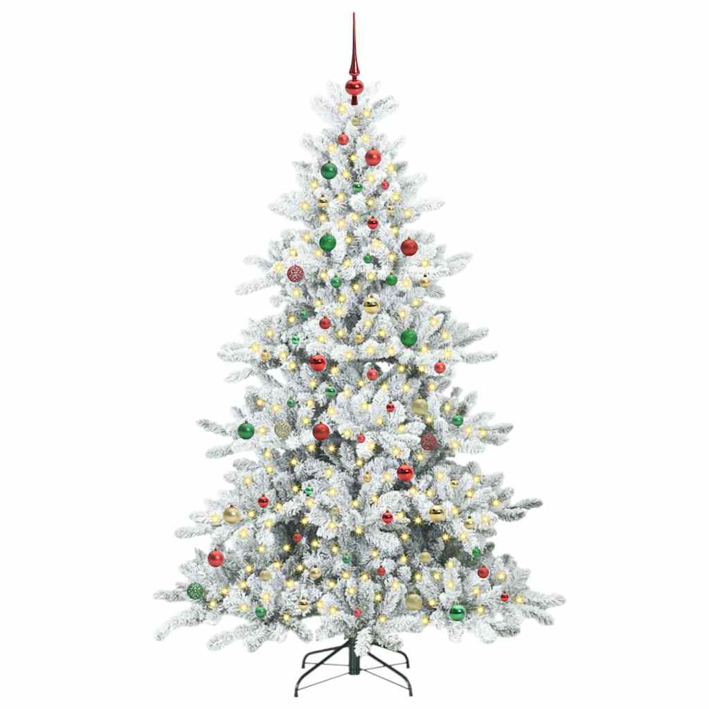 Műanyag Hajtogatós Karácsonyfa 300 LED-del 210 cm PVC